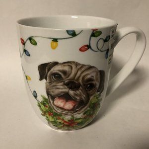 Highland Hounds  Pug Dog Christmas Mug